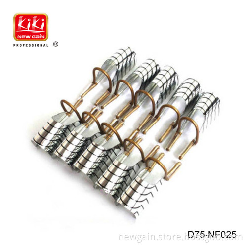 5 Pcs Nail Art Form. metal reusable nail form, plastic nail forms